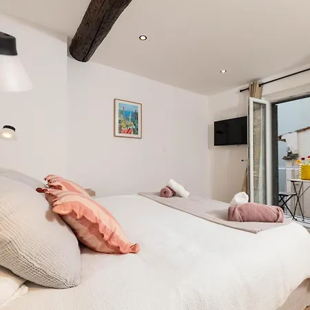 Vieil - La Clef Des Remparts 2bdr & 2 Bth With Balcony شقة أنتيب